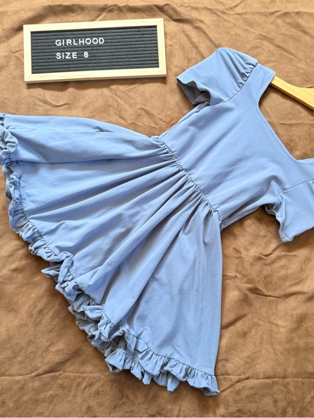 Girlhood Denim Blue Twirl Dress